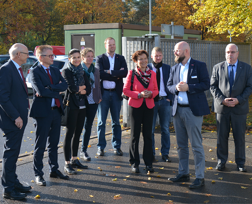 Der Einladung zum Besuch des Campus Hannover im Wahlkreis vom Landtagsabgeordneten Rüdiger Kauroff folgten die Vorsitzende des Wirtschaftsausschusses MdL Sabine Tippelt, der SPD-Sprecher für den Wirtschaftsausschuss MdL Stefan Klein, MdL Frank Henning, MdL Matthias Arends, MdL Thordies Hanisch sowie eine Referentin der SPD-Landtagsfraktion.